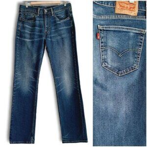 LEVI'S 514 Straight Fit Medium Wash Blue Jeans Men's Sz 32